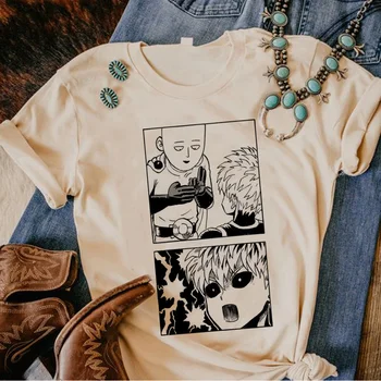 Топ One Punchman, женская уличная дизайнерская футболка harajuku, графическая одежда для девочек