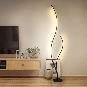 Торшеры в виде елки, минималистичная итальянская дизайнерская лампа для освещения спальни-студии, внутреннее украшение, Креативный светодиодный светильник для гостиной