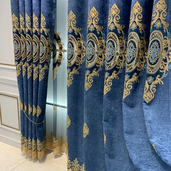 Турецкие шторы с вышивкой из синели 