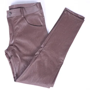 Узкие повседневные брюки с подкладкой из искусственной кожи, латекса и аммиака, повседневные брюки-карандаш в стиле панк, мотоциклетные леггинсы на флисовой подкладке