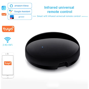 Универсальный ИК-пульт Tuya Smart Wi-Fi с датчиком температуры и влажности для кондиционера, телевизора, работает с Alexa, Home
