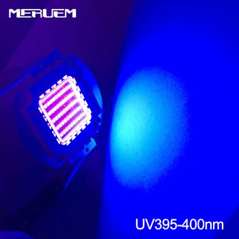 УФ фиолетовые светодиодные ультрафиолетовые лампы с чипами 395нм-400нм 30 Вт высокой мощности