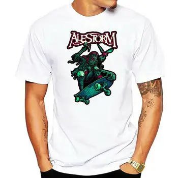 Футболка Alestorm с логотипом Pirate Pizza Party Skater Band Мужская Черная