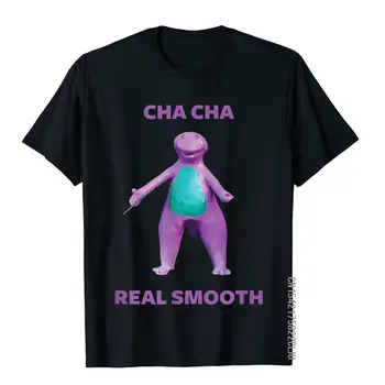 Футболка Cha Cha Real Smooth Meme, футболки, семейные молодежные хлопковые мужские футболки на заказ
