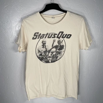 Футболка Status Quo Band Live In Concert 2014 2015 Tour Gig Concert Medium
