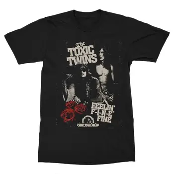 Хлопковая футболка Aerosmith The Toxic Twins: прославьте классический рок Feellin'Fine Rock