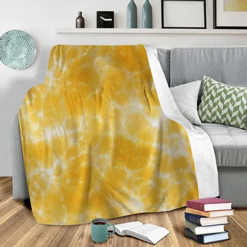 Цветное Плюшевое Флисовое одеяло с 3D принтом 