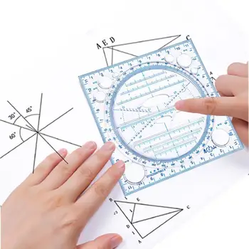 Четкие геометрические линейки Линейки для геометрических чертежей Инструменты для рисования чертежей в школьном офисе Измерительная линейка Инструмент для рисования для