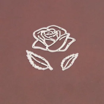 Штампы для резки металла Kawaii Rose, вырезанные для скрапбукинга, Трафареты для украшения свадебных открыток для рукоделия, Трафареты для тиснения, украшения
