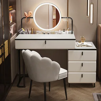 Эстетичный Белый комод с выдвижными ящиками, современное минималистичное гостиничное зеркало, столик для макияжа в спальне, женская роскошная мебель Mesa Maquillaje для дома