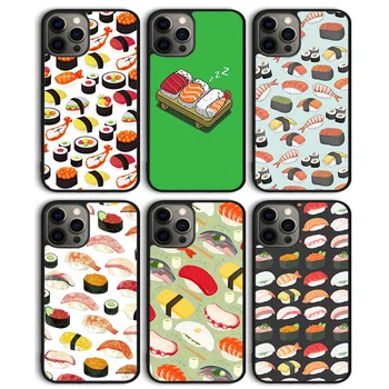 Японская кухня Суши еда Чехол Для Телефона Задняя Крышка для iPhone 15 SE2020 14 13 11 12 Pro Max mini XS XR X 8 Plus 7 6S Shell Coque